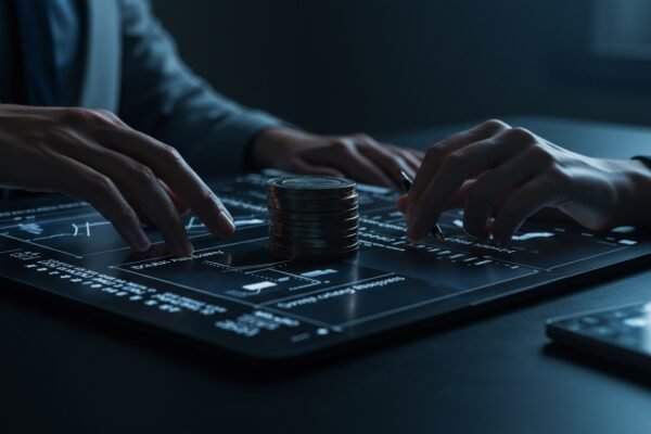 A person looking at a tablet with financial charts, representing the consumer impact of open banking regulations.