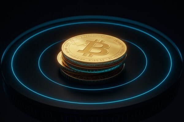 A digital representation of a graph showing market trends with crypto ETF symbols and SEC logo in the background, illustrating the SEC's Strategic Pause: Digital Asset ETF Regulatory Evolution.