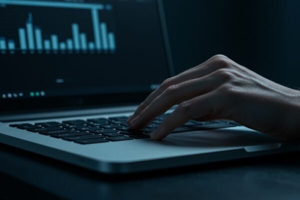 A digital lock icon overlaying a network of interconnected financial data, representing CFPB data rights rule security.