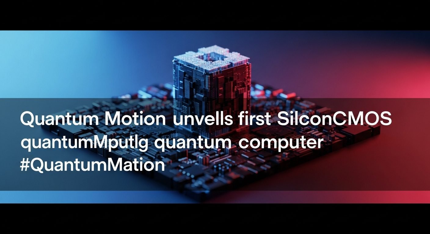 A detailed image of Quantum Motion's first silicon CMOS quantum computer installed at the NQCC, emphasizing its potential for mass production.