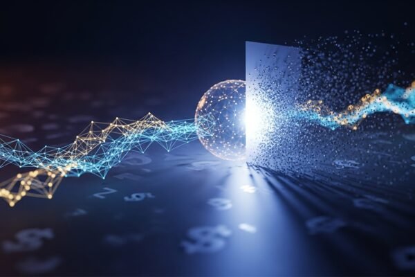 A visual representation of secure data transfer between a bank logo (JPMorgan Chase) and a fintech logo (Plaid), symbolizing their data sharing agreement and the new data access fees.