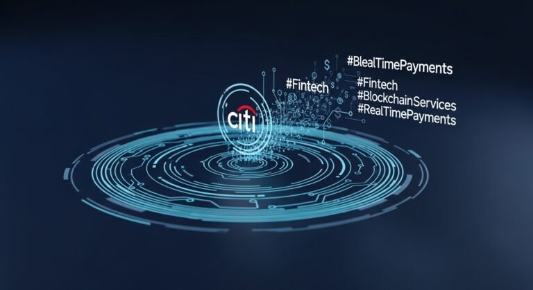 Illustration of interconnected digital pathways and a tokenized USD symbol, representing real-time cross-border payments and liquidity management.