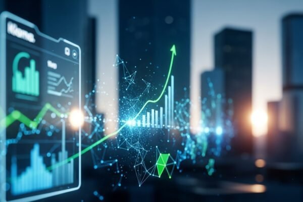 Klarna logo displayed with various digital banking icons, representing its pivot to broader financial services.