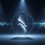 Close-up of Apple's new iPhone 17 with Apple Watch 11 and AirPods Pro 3, highlighting the advanced health tracking and AI features.