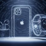 A stylized image representing unconfirmed digital information or a 'leak' flowing out of a smartphone, symbolizing the topic of unverified tech news and its potential impact.