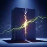 Illustration depicting the Penske Media Corporation logo and the Google logo, symbolizing a legal dispute over AI summaries and digital content.