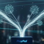 PayPal logo and cryptocurrency symbols (Bitcoin, Ethereum, PYUSD) representing the new PayPal Links feature and direct crypto integration into P2P payments.