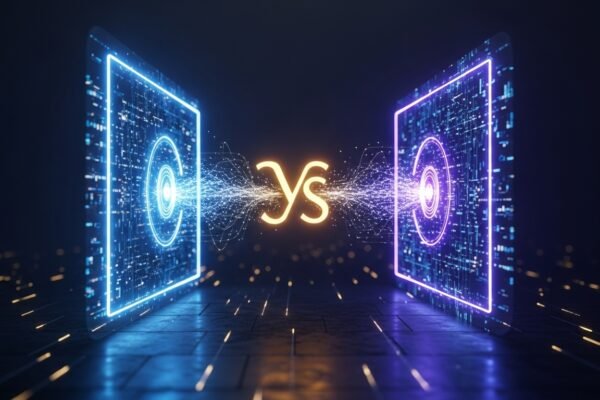 Aerial view of a modern city skyline at sunset, with digital payment transaction overlays, symbolizing fintech growth and mergers in the Middle East.