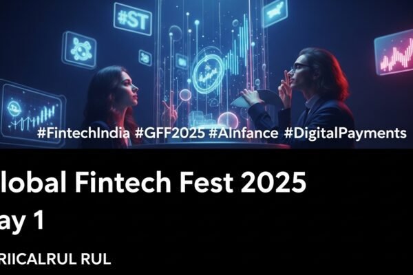 India’s Fintech Ascendancy: GFF 2025 Unveils Real-Time Settlements and AI’s Dual Mandate Union Finance Minister Nirmala Sitharaman speaking at the Global Fintech Fest 2025, with a digital overlay representing foreign currency settlement.