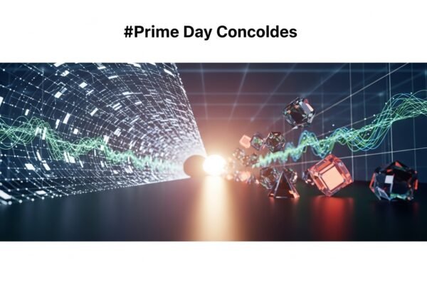 Amazon’s October Prime Day 2025: Unpacking the Hidden Policy & Market Shifts A close-up of a smartphone displaying an Amazon Prime Big Deal Days sales page, surrounded by various product categories and shopping bags, symbolizing early holiday shopping and competitive retail.
