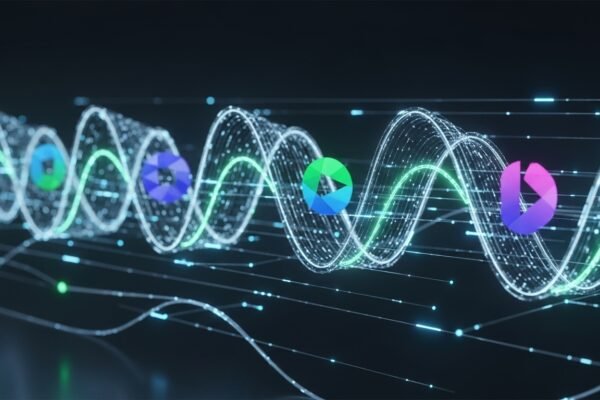 Stripe Launches Stablecoin Subscription Payments A visual representation of various cryptocurrency logos and the Stripe logo, symbolizing the integration of stablecoins into Stripe's payment platform for subscription services.