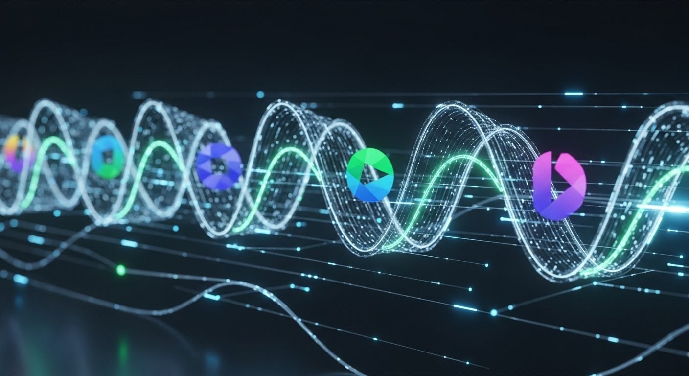 A visual representation of various cryptocurrency logos and the Stripe logo, symbolizing the integration of stablecoins into Stripe's payment platform for subscription services.