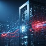 An illustration depicting a digital padlock with a glowing, intricate network background, symbolizing a nation-state cyberattack on critical infrastructure.