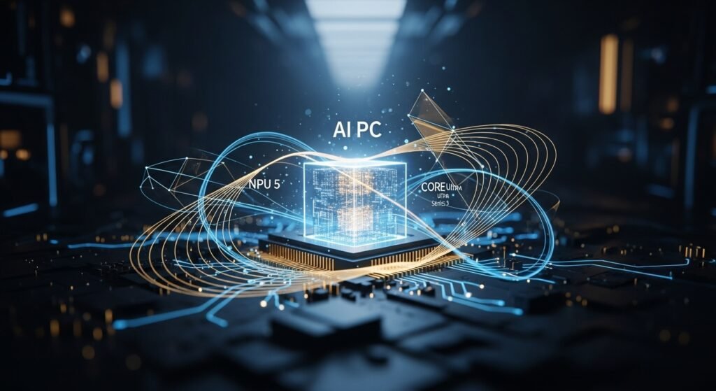 Intel Unveils ‘Panther Lake’: The First 18A AI PC Platform An intricate close-up of Intel's Panther Lake processor die, showcasing its multi-chiplet architecture and advanced 18A process technology.