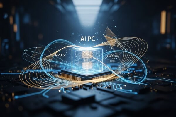 Intel Unveils ‘Panther Lake’: The First 18A AI PC Platform An intricate close-up of Intel's Panther Lake processor die, showcasing its multi-chiplet architecture and advanced 18A process technology.